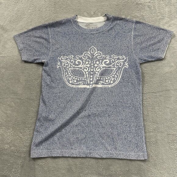 litography Other - Lithographs TShirt Size Medium Blue White Masquerade Much Ado About Nothing